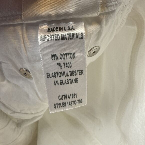 Citizens Of Humanity Jeans Size 24 Rocket Crop High-Rise Skinny White - Picture 8 of 10
